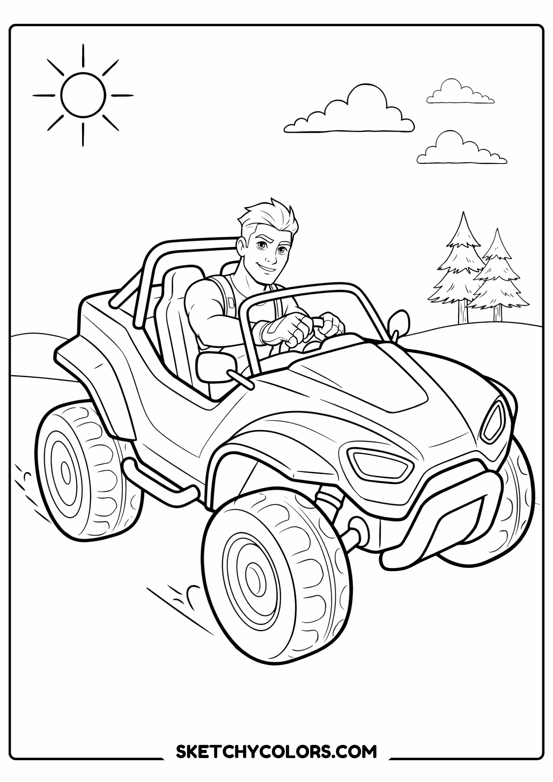 fortnite vehicle printable coloring sheet
