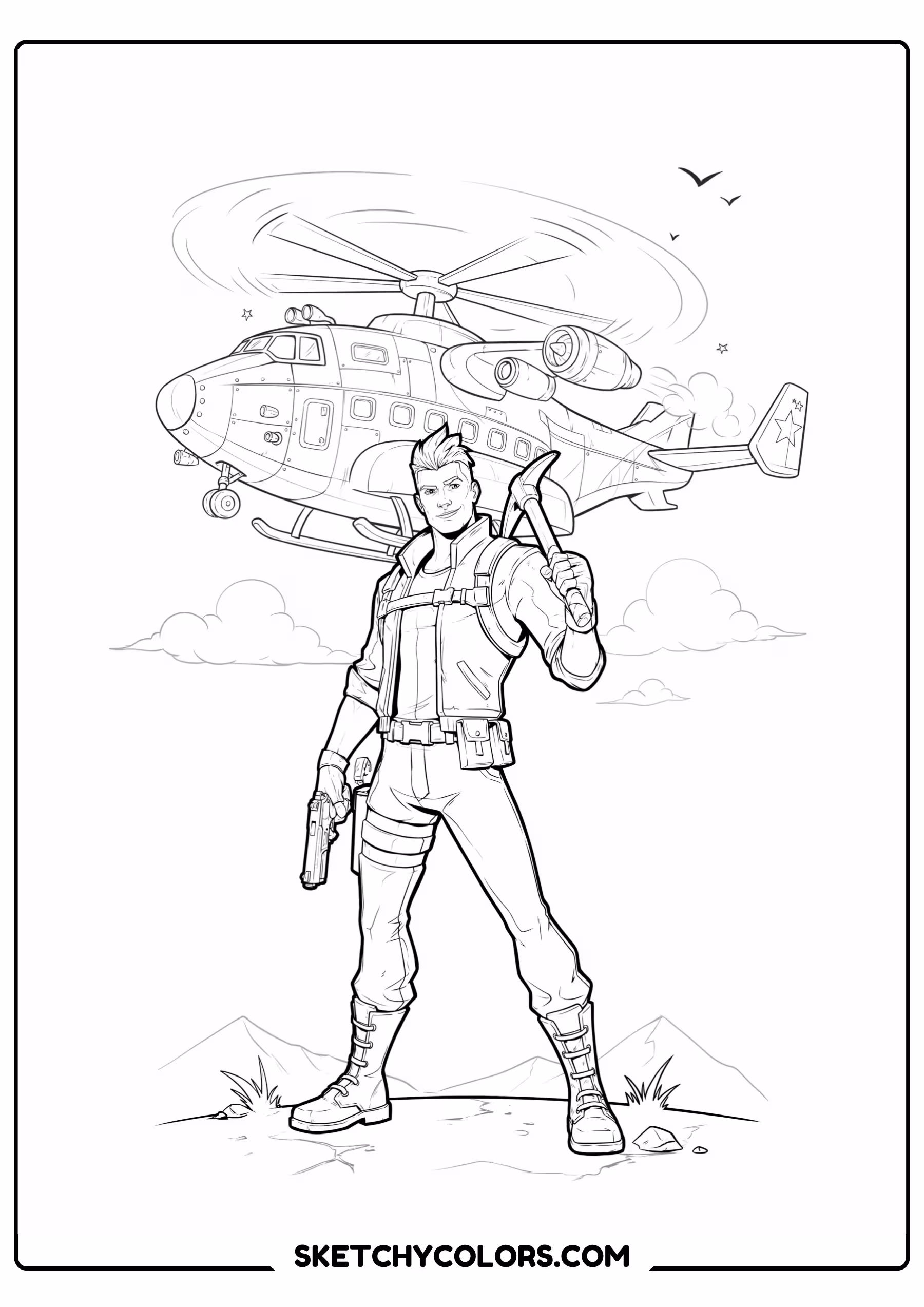 fortnite battle bus free kids coloring printable
