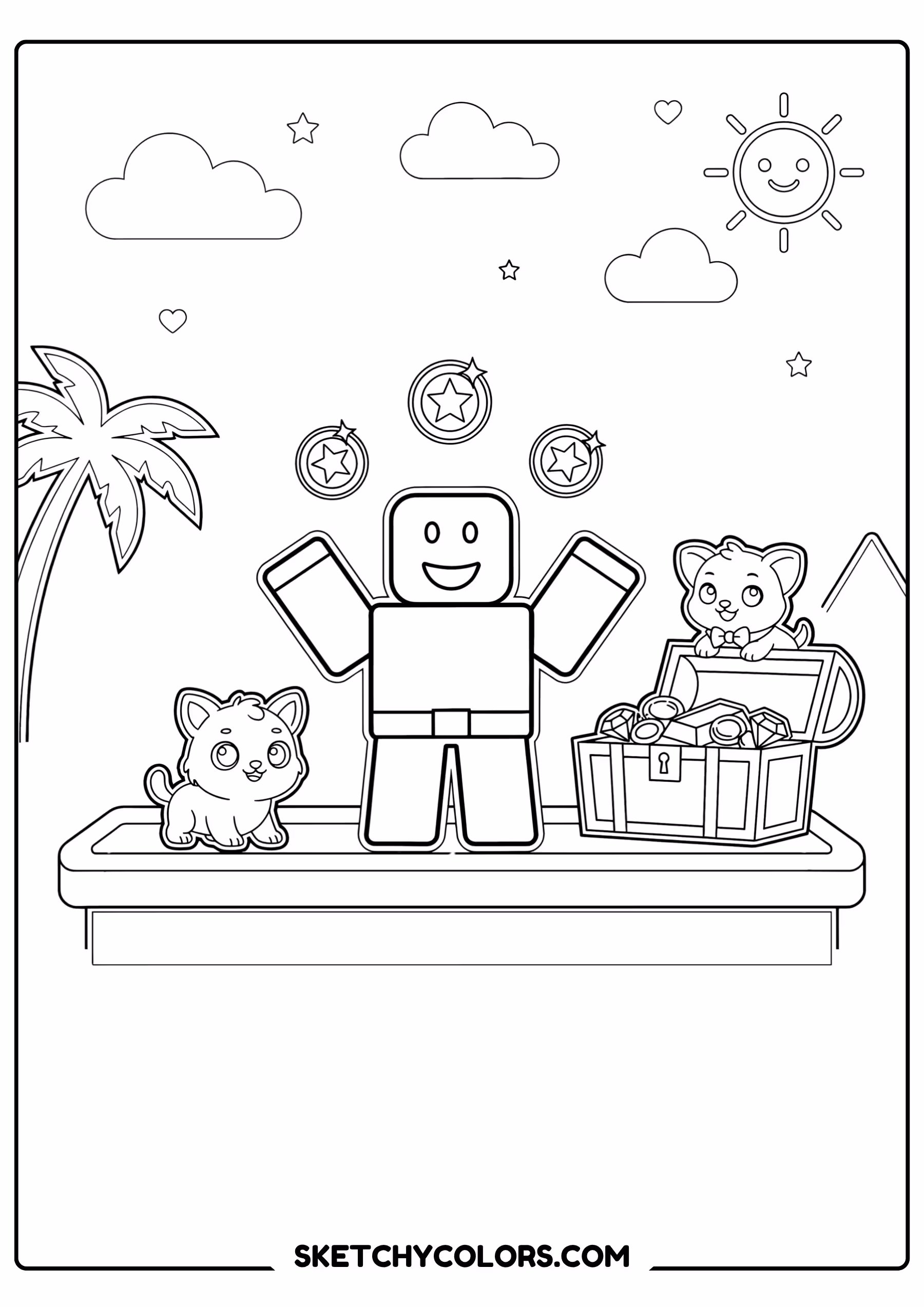 roblox avatar adventure free printable for kids