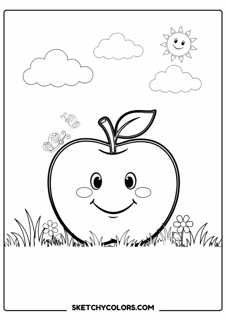 apple happy apple s free printable for kids
