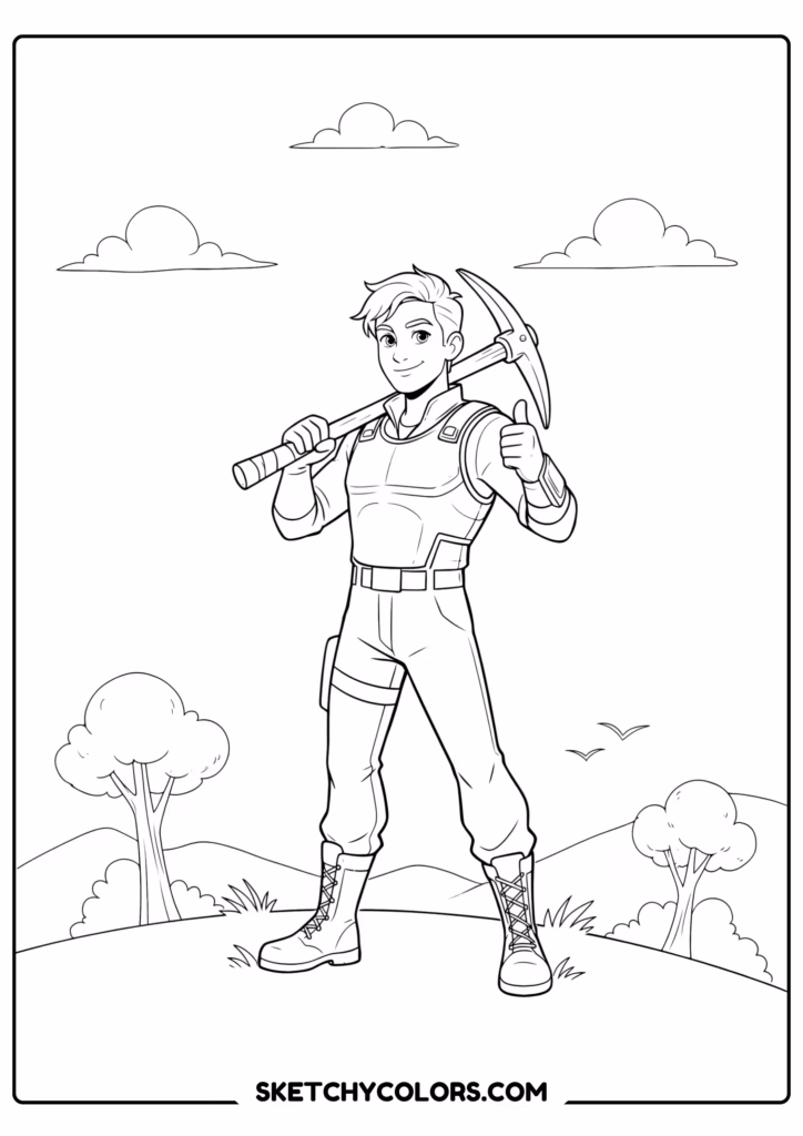 fortnite victory pose free printable for kids