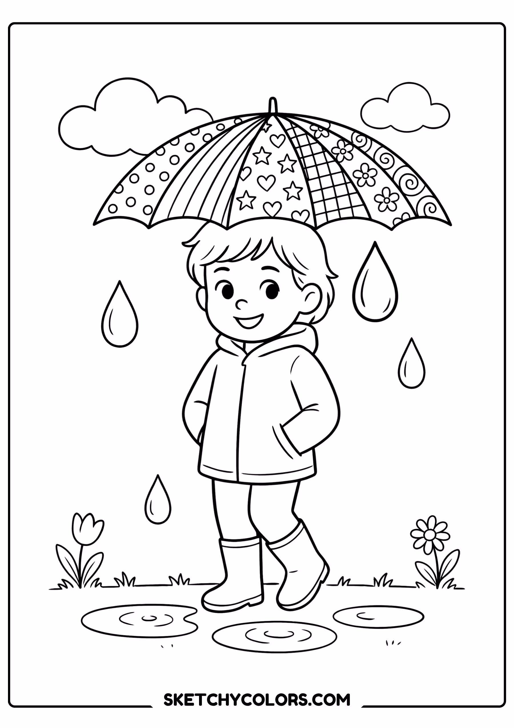 april rain shower free printable pdf