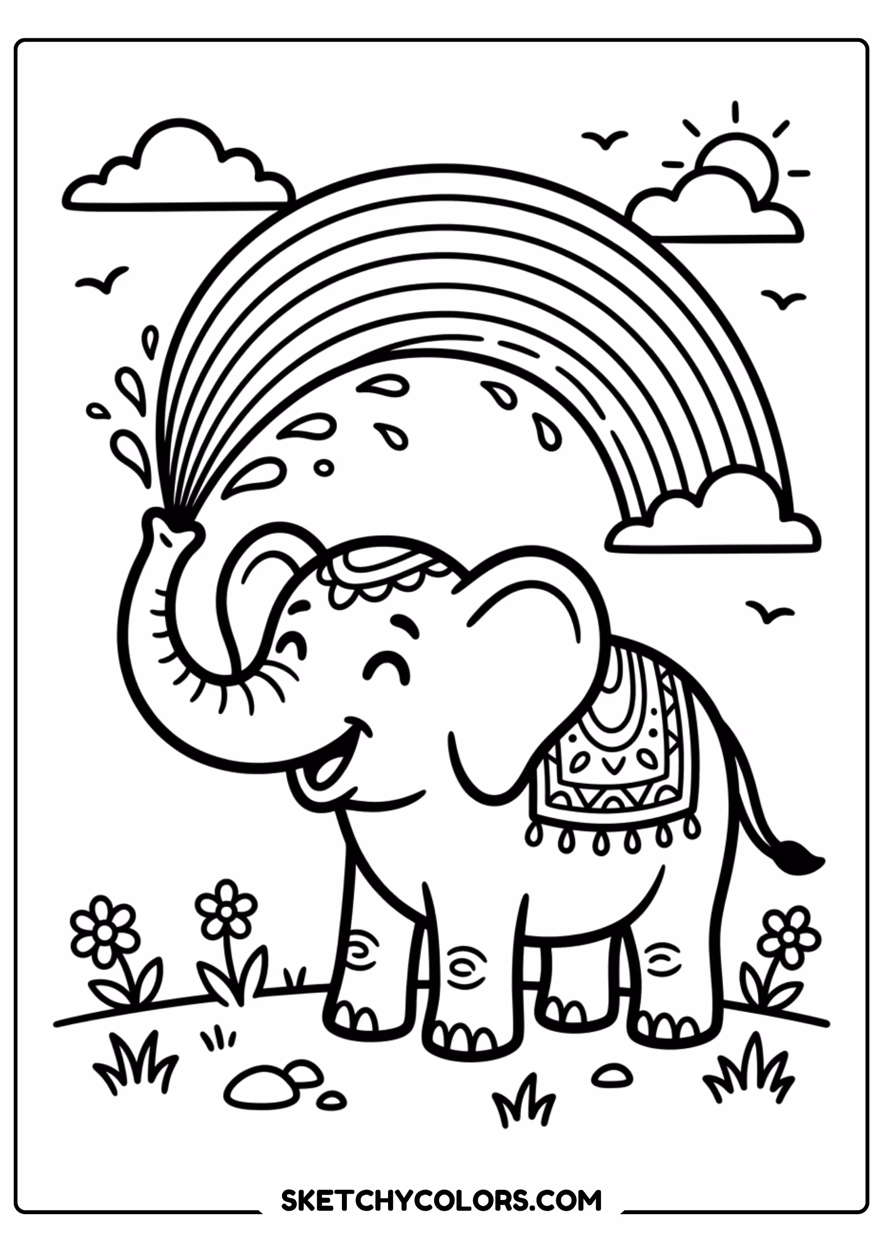 rainbow dragonfly coloring page printable