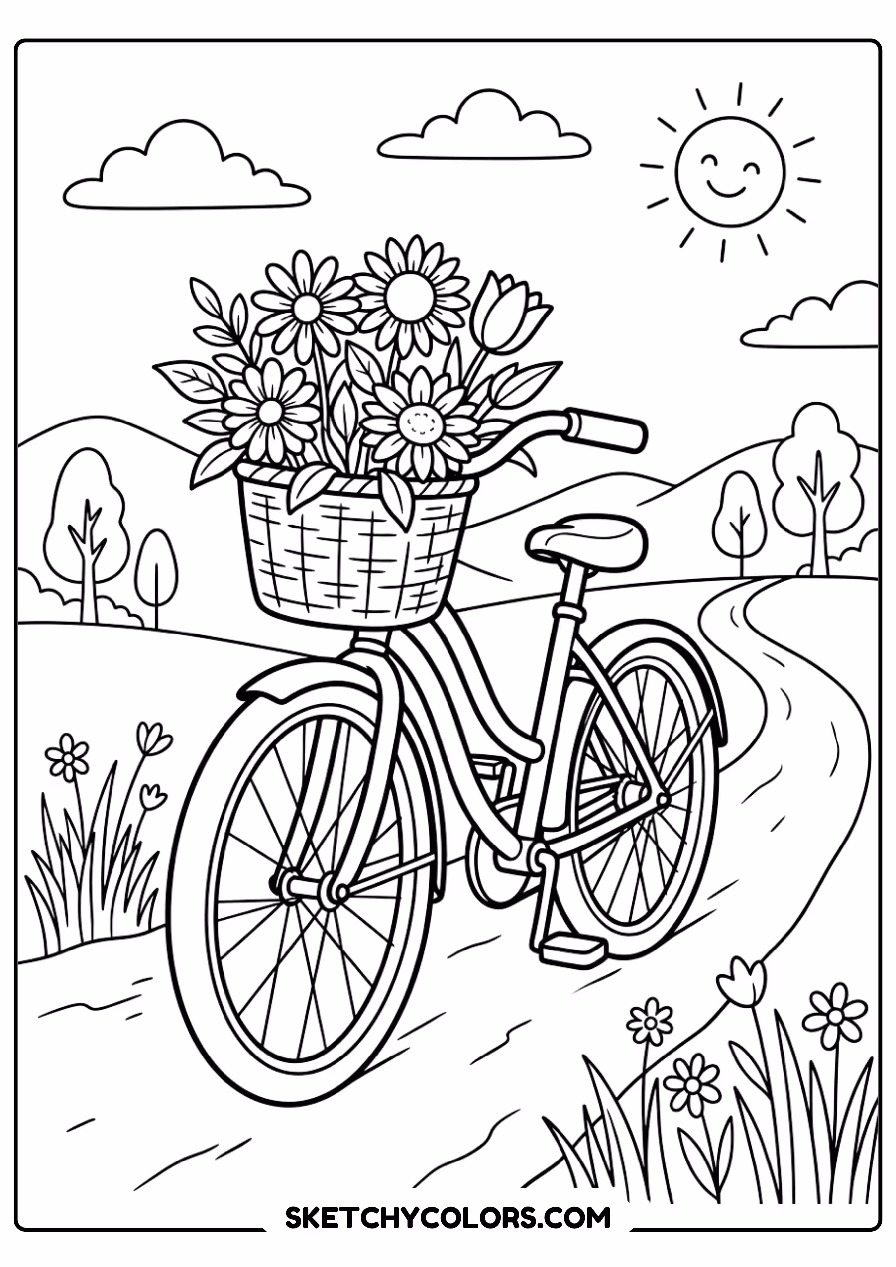 rainbow sailboat coloring page printable