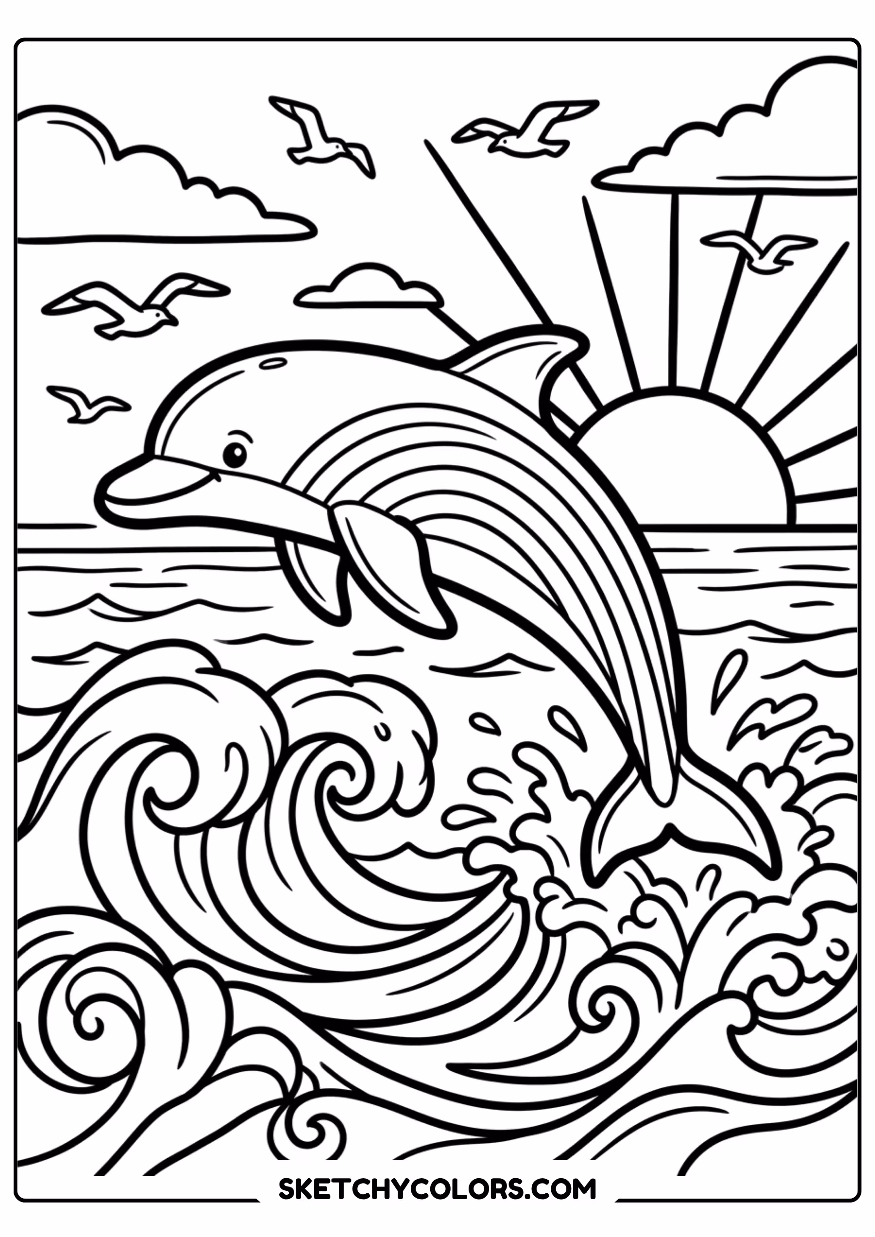 rainbow lantern coloring page printable