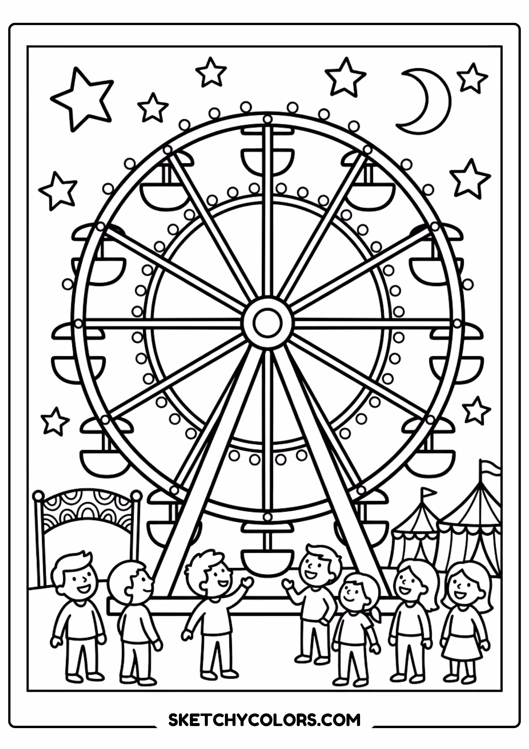 rainbow hammock coloring page printable