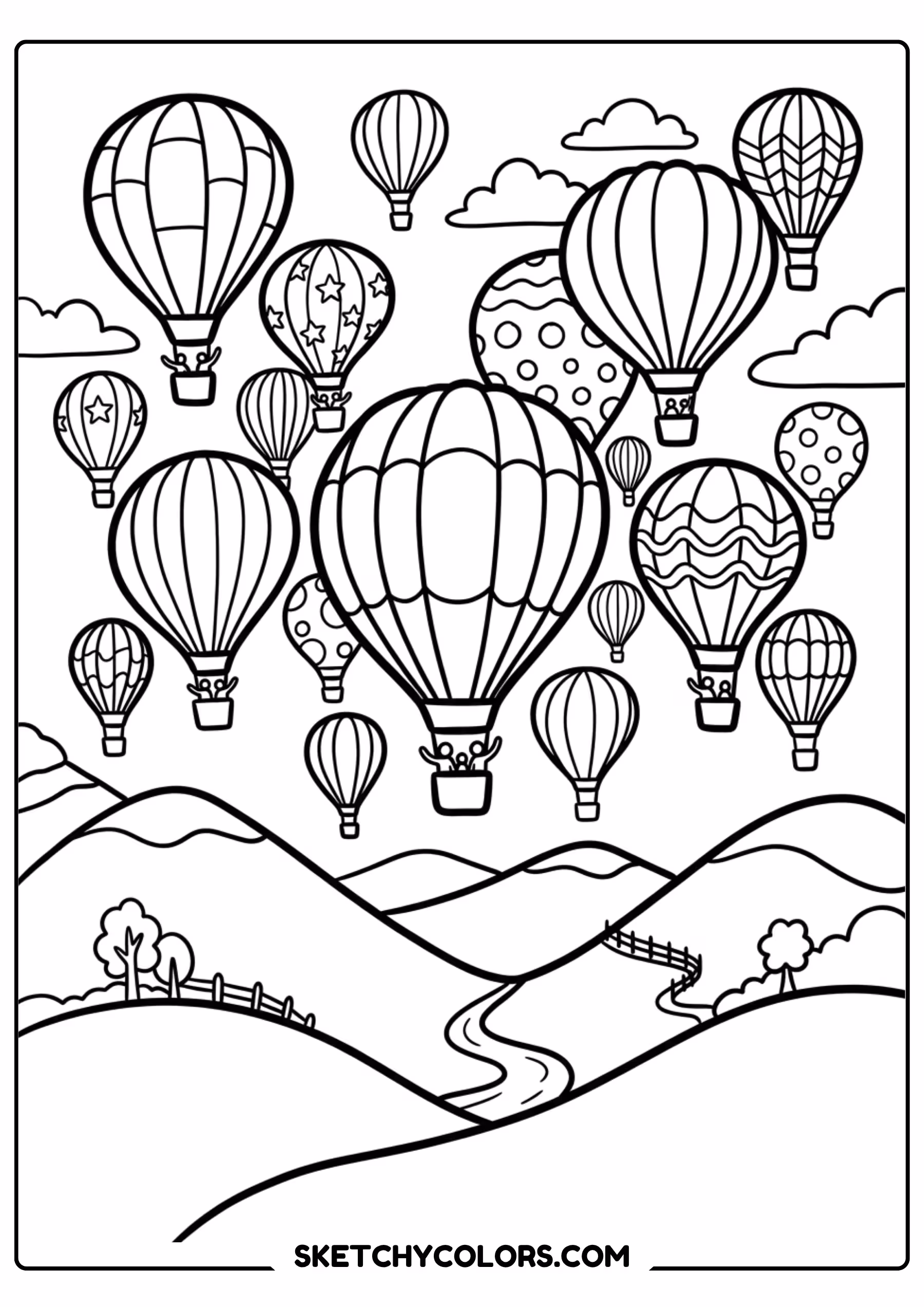rainbow treehouse coloring page printable