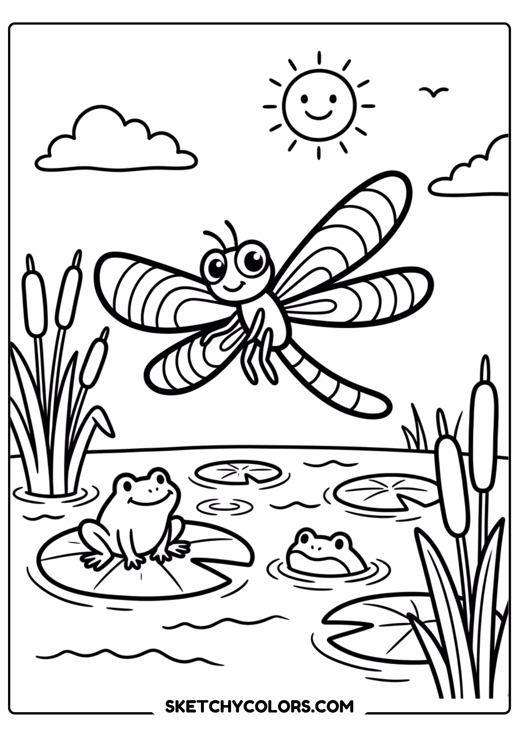 rainbow horse mane coloring page printable