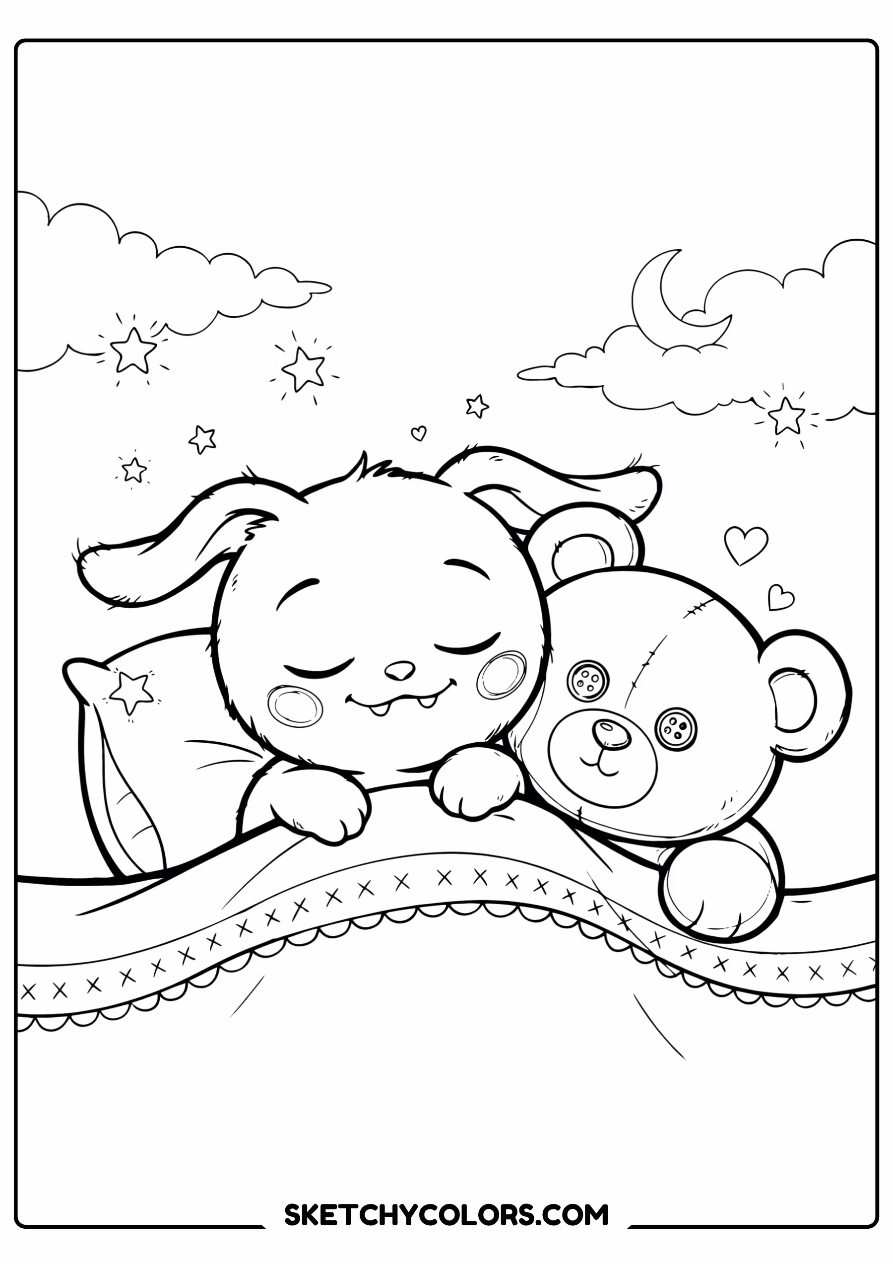 labubu sleepy labubu printable for kids pdf