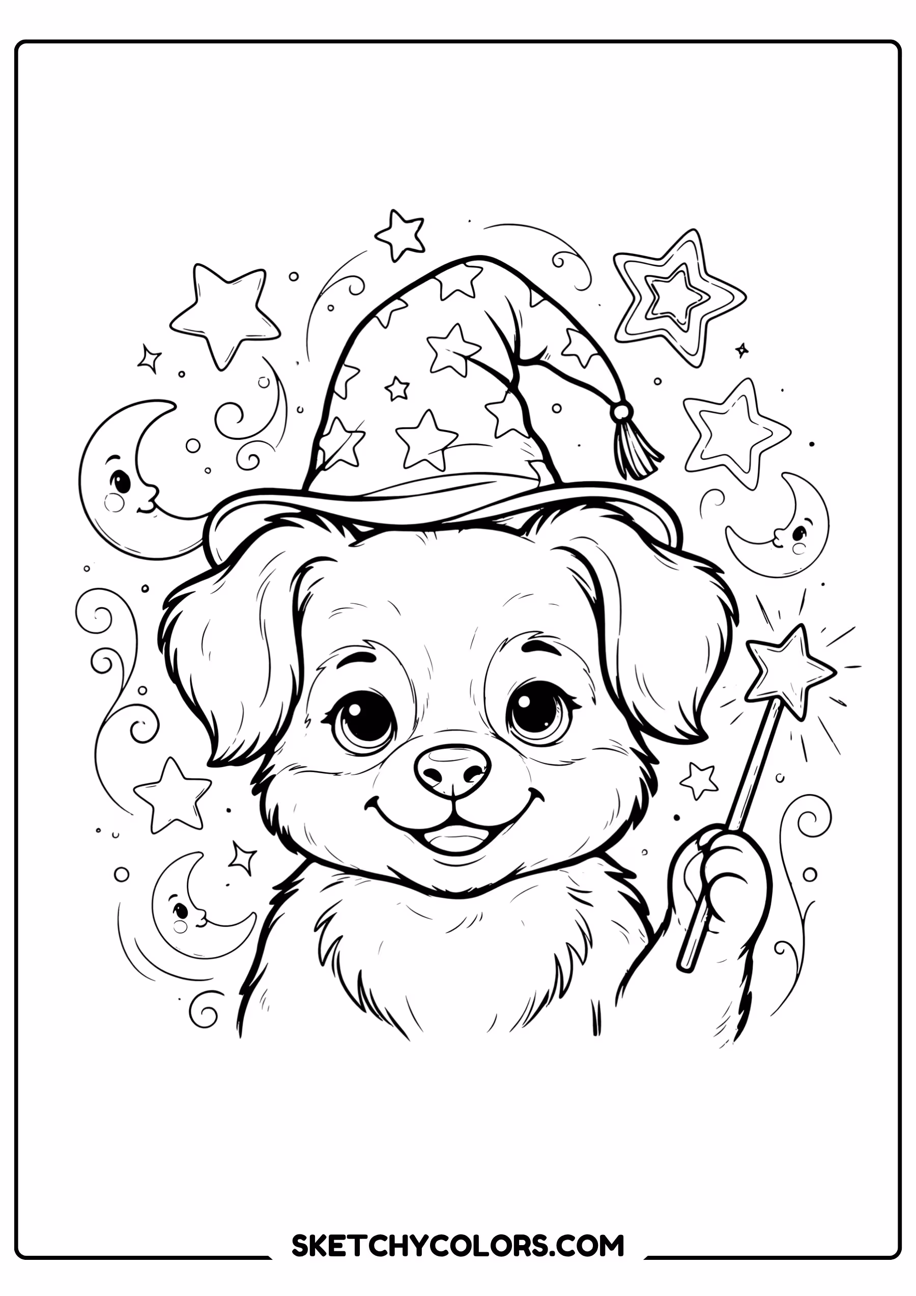 puppy wizard puppy printable for kids pdf