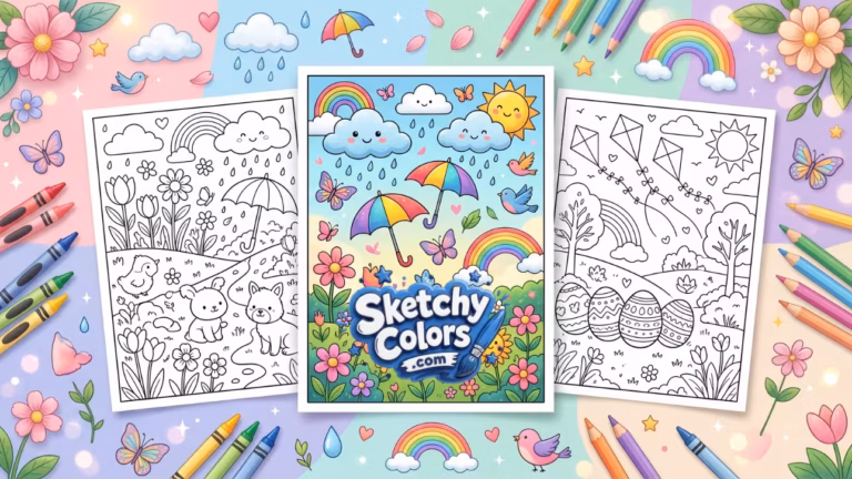 April Coloring Pages