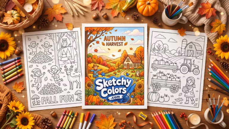 Autumn Coloring Pages