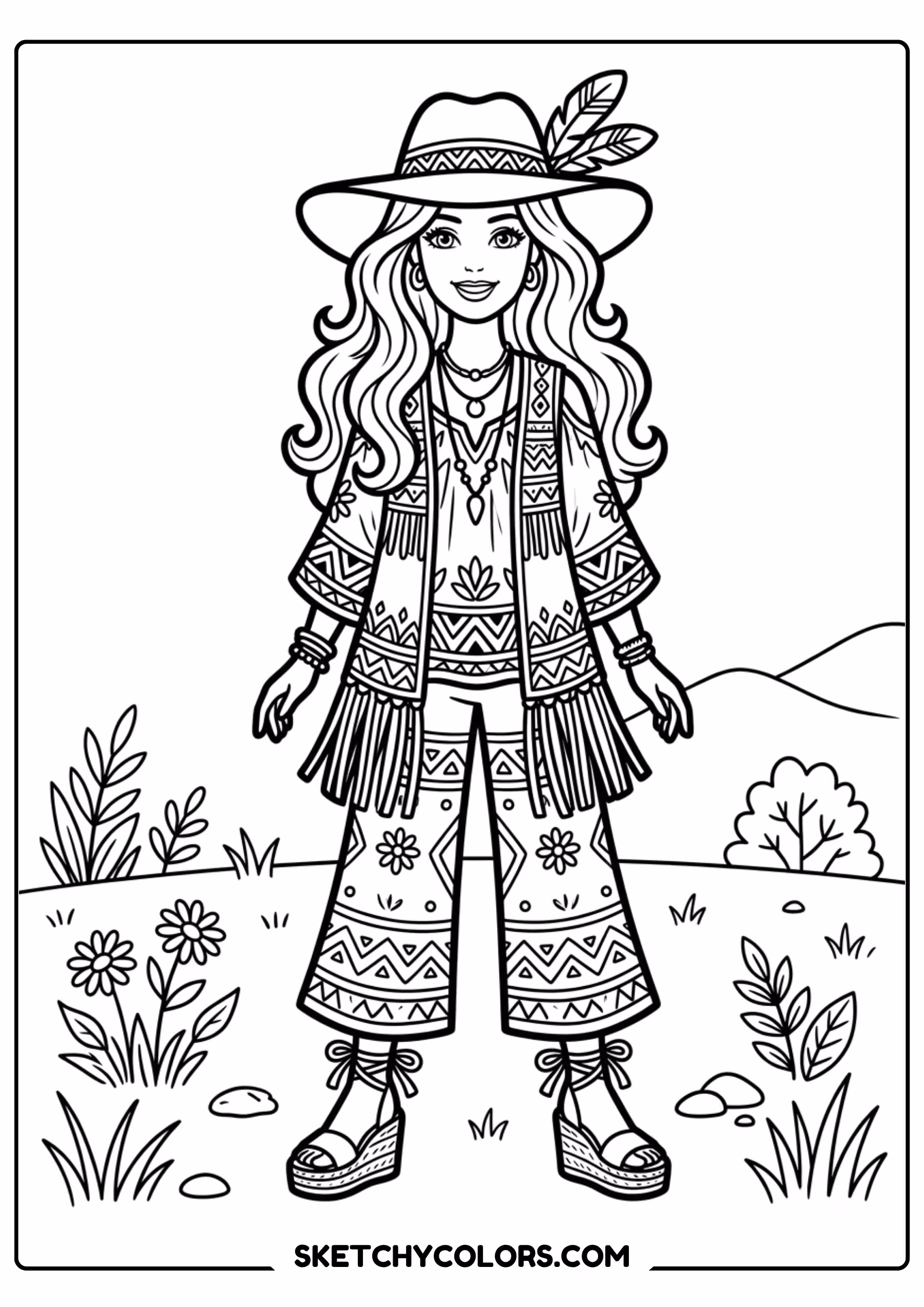barbie in winter fashion near paris - free printable barbie coloring page