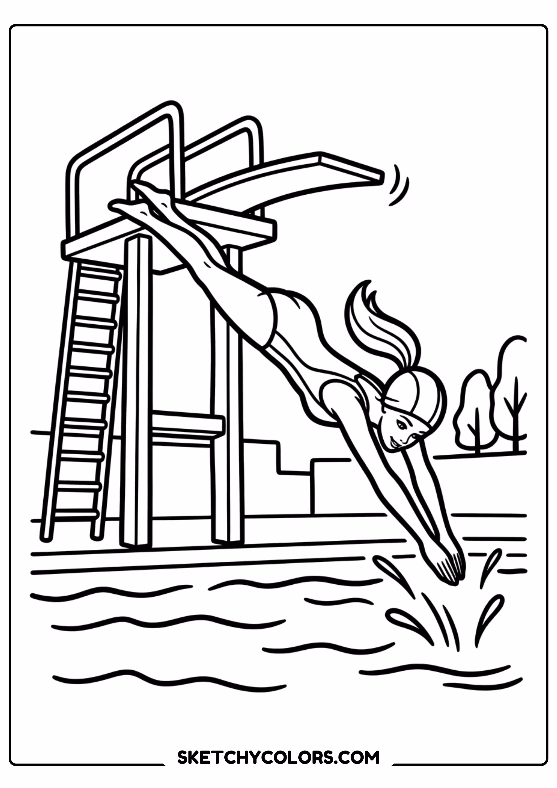 barbie the carpenter with tools - free printable barbie coloring page