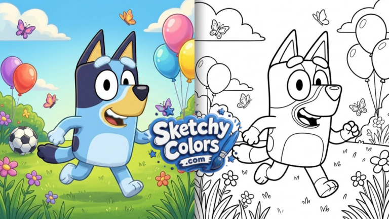 Bluey Coloring Pages (Free Printable PDF)
