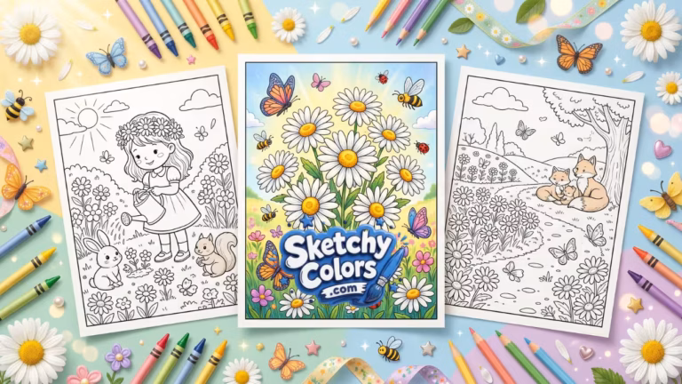 Daisy Coloring Pages