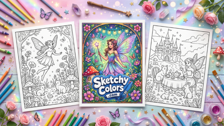 Fairy Coloring Pages