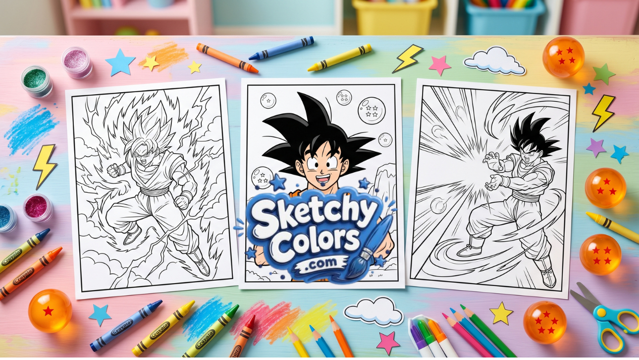 Goku Coloring Pages (Free PDF Printables)