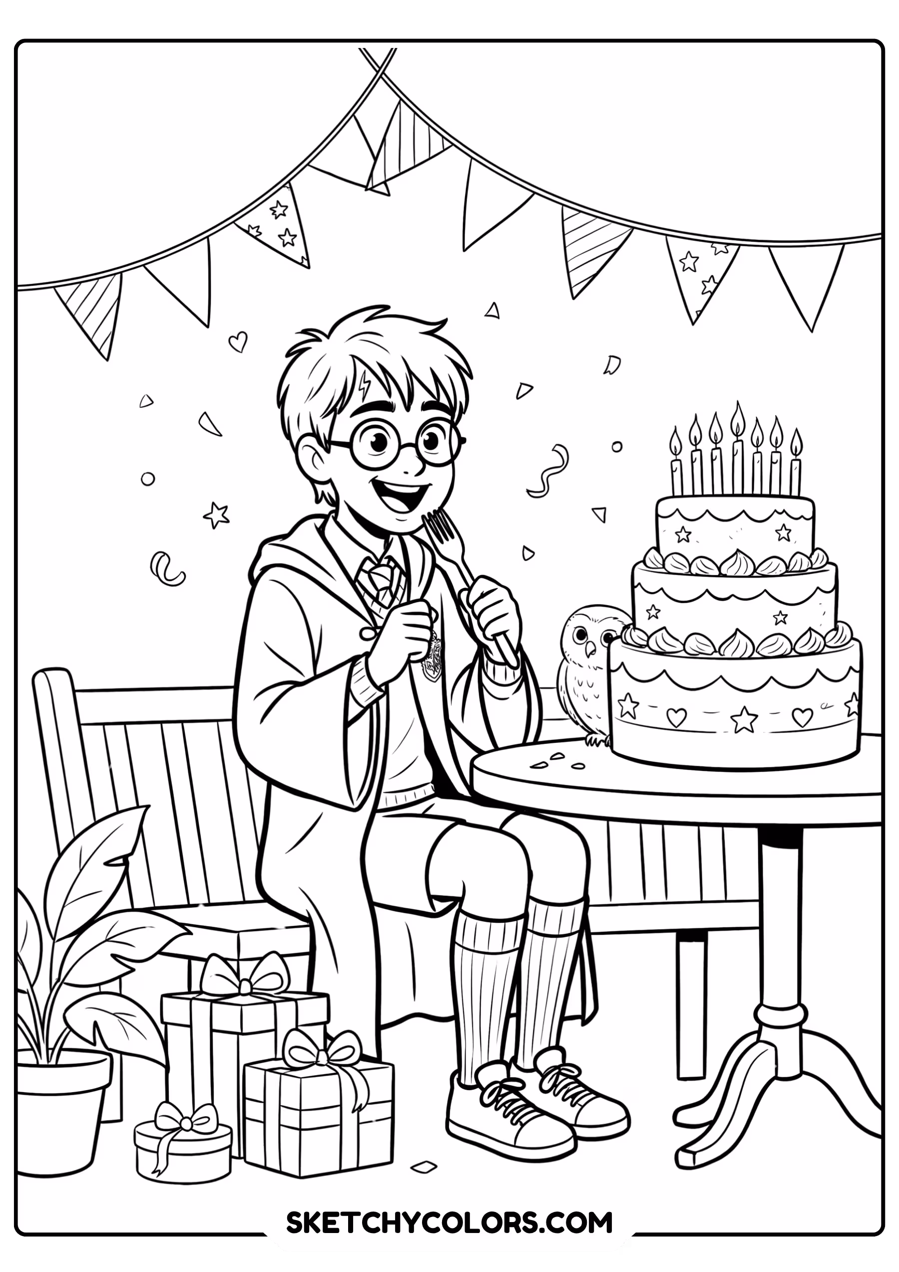 harry potter birthday free printable for kids