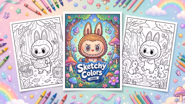 Labubu Coloring Pages