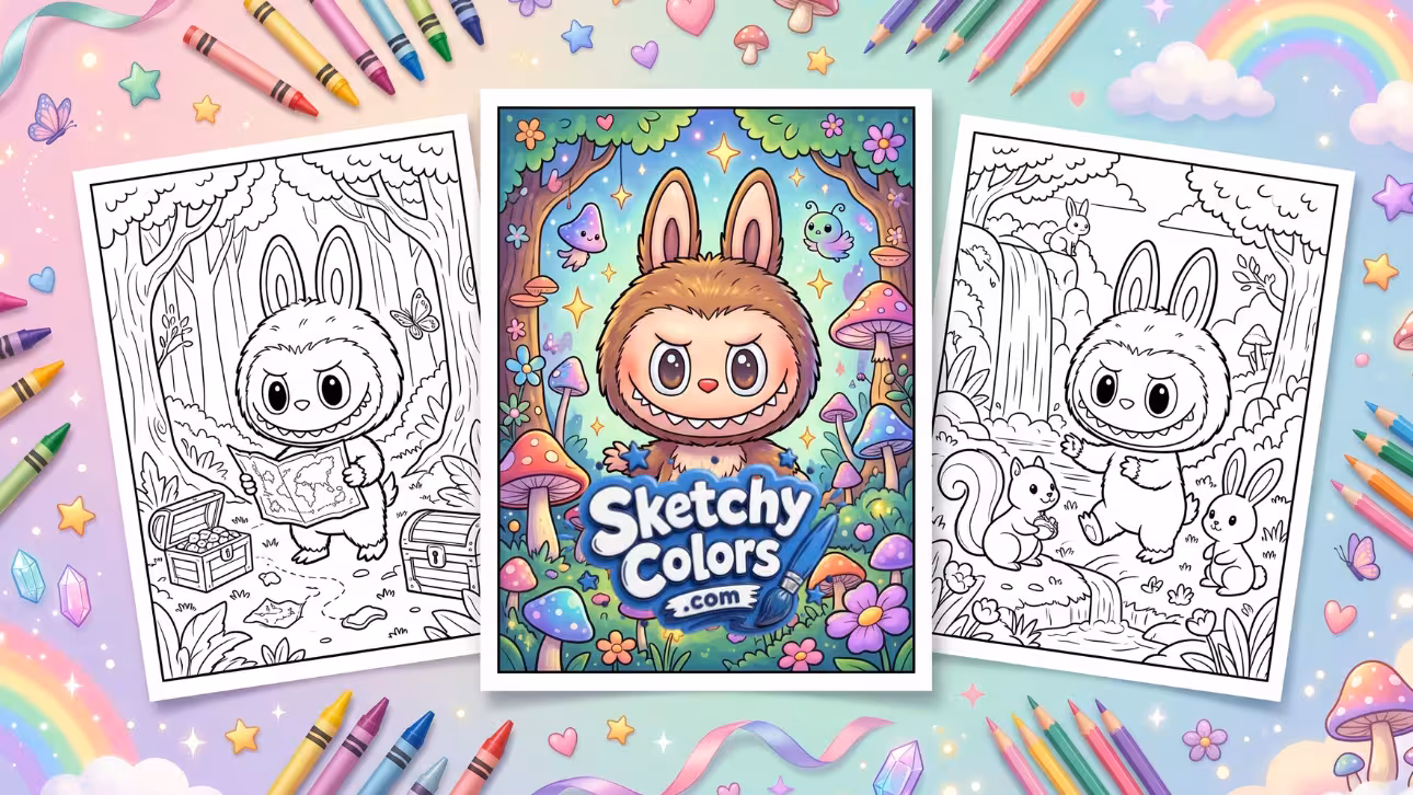 Labubu Coloring Pages