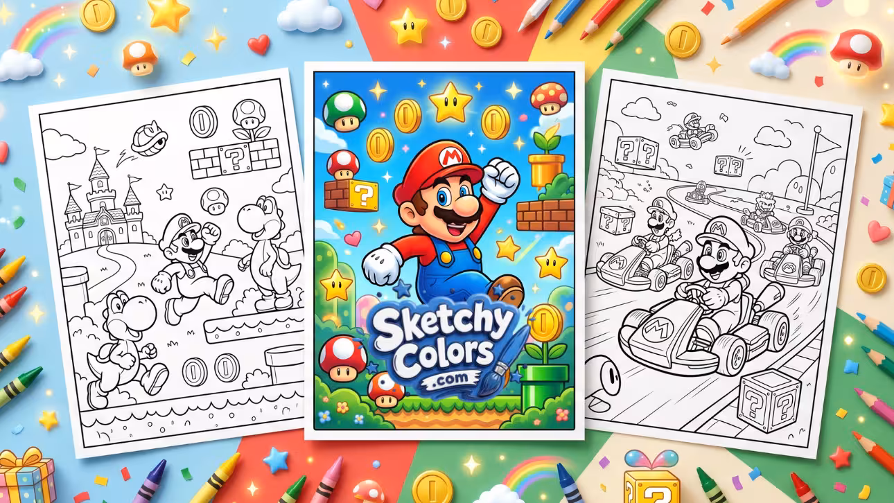 Mario Coloring Pages
