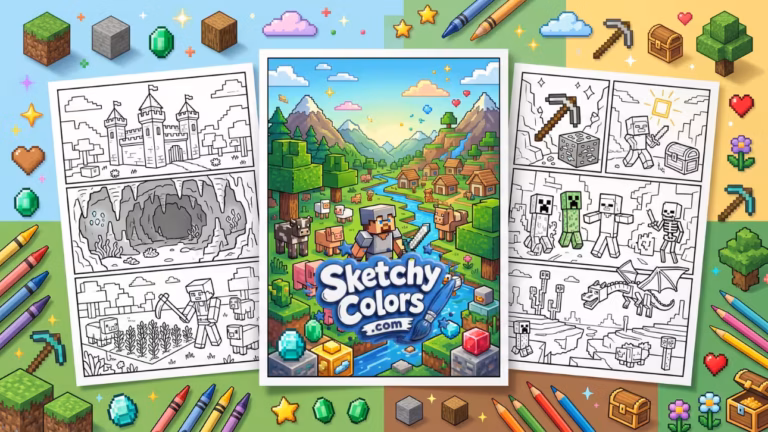 Minecraft Coloring Pages