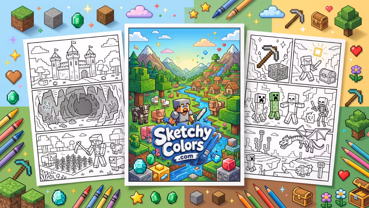Minecraft Coloring Pages