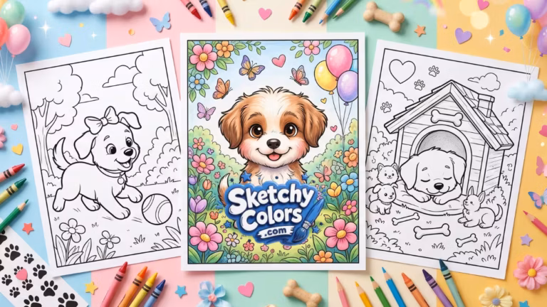 Puppy Coloring Pages