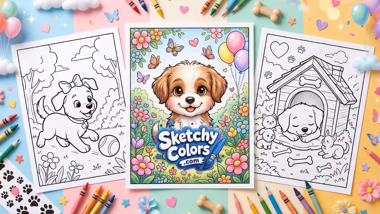 Puppy Coloring Pages