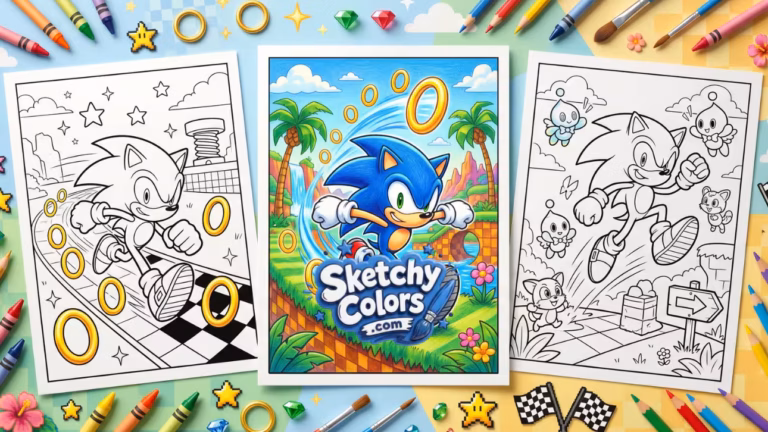 Sonic the Hedgehog Coloring Pages