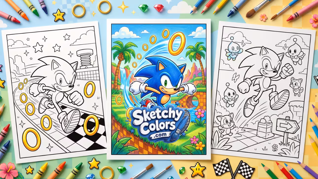 Sonic the Hedgehog Coloring Pages