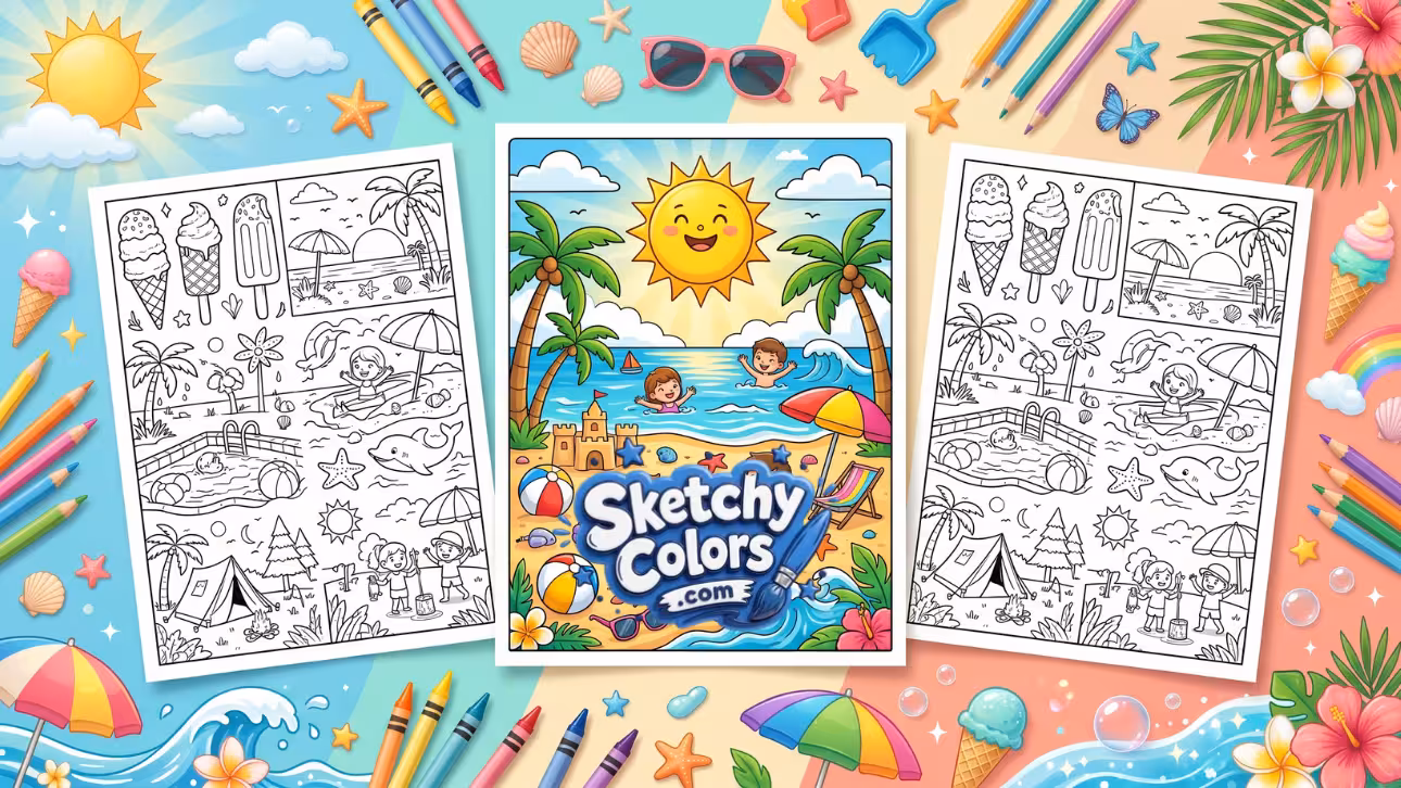 Summer Coloring Pages