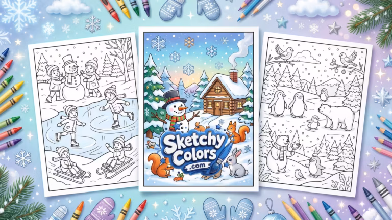 Winter Coloring Pages feature