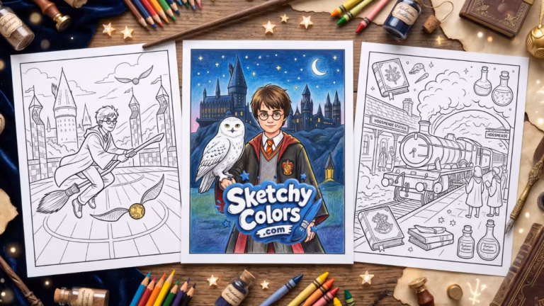 harry potter coloring pages