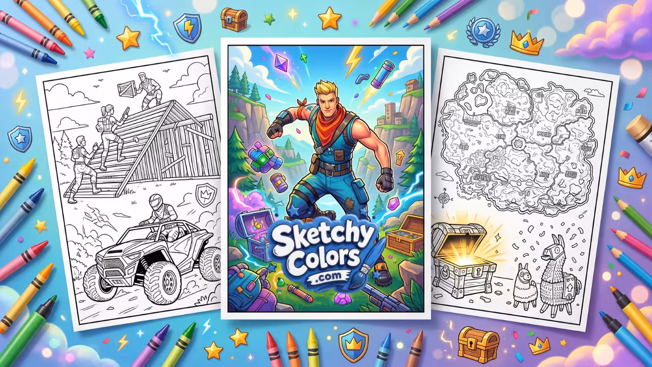 Fortnite Coloring Pages
