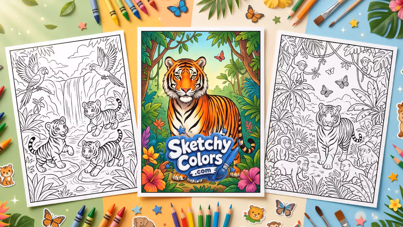 Tiger Coloring Pages