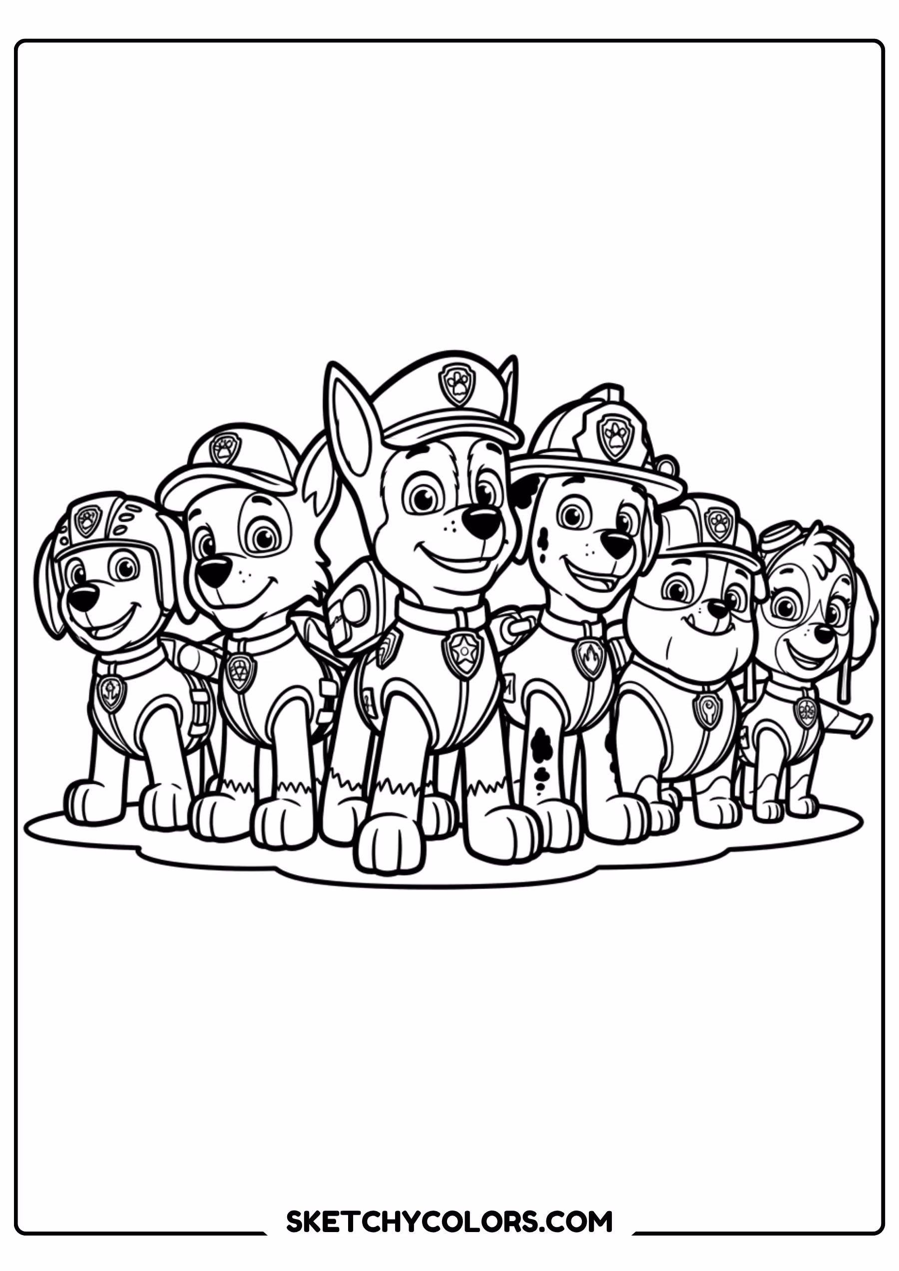 paw patrol pup house coloring page free printable for kids