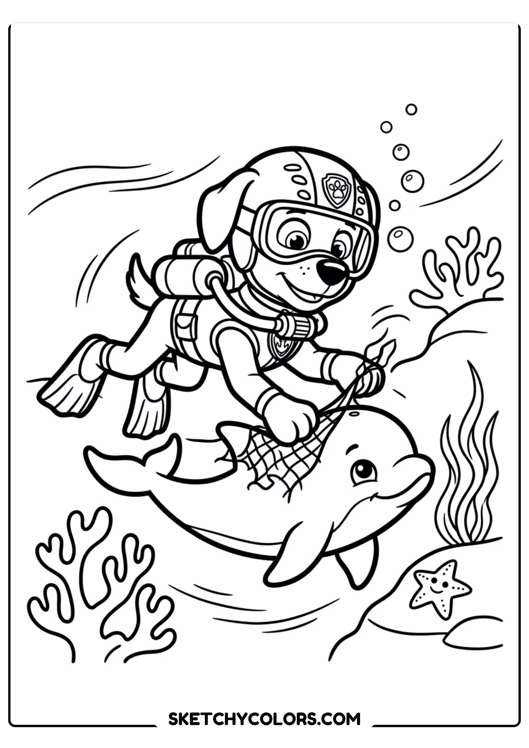 zuma hovercraft coloring page free printable for kids
