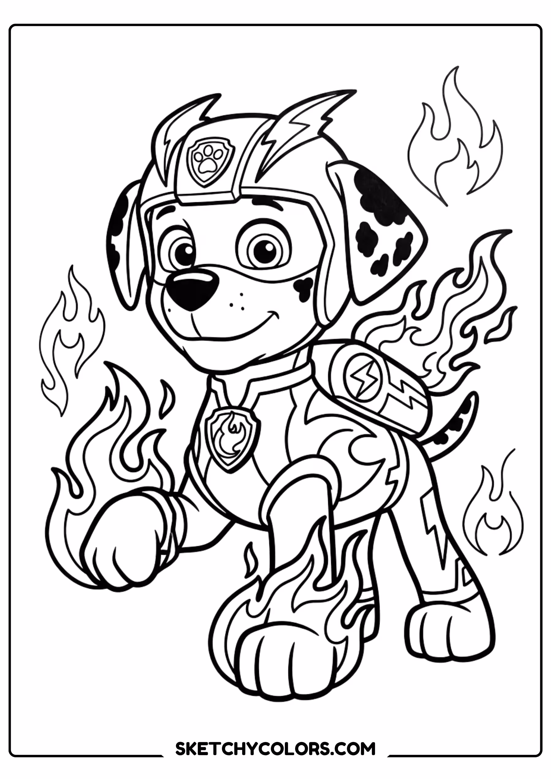 skye star map coloring page free printable for kids