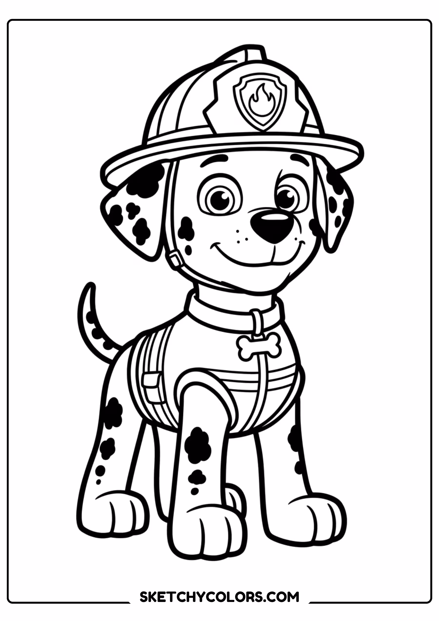 zuma beach patrol coloring page free printable for kids
