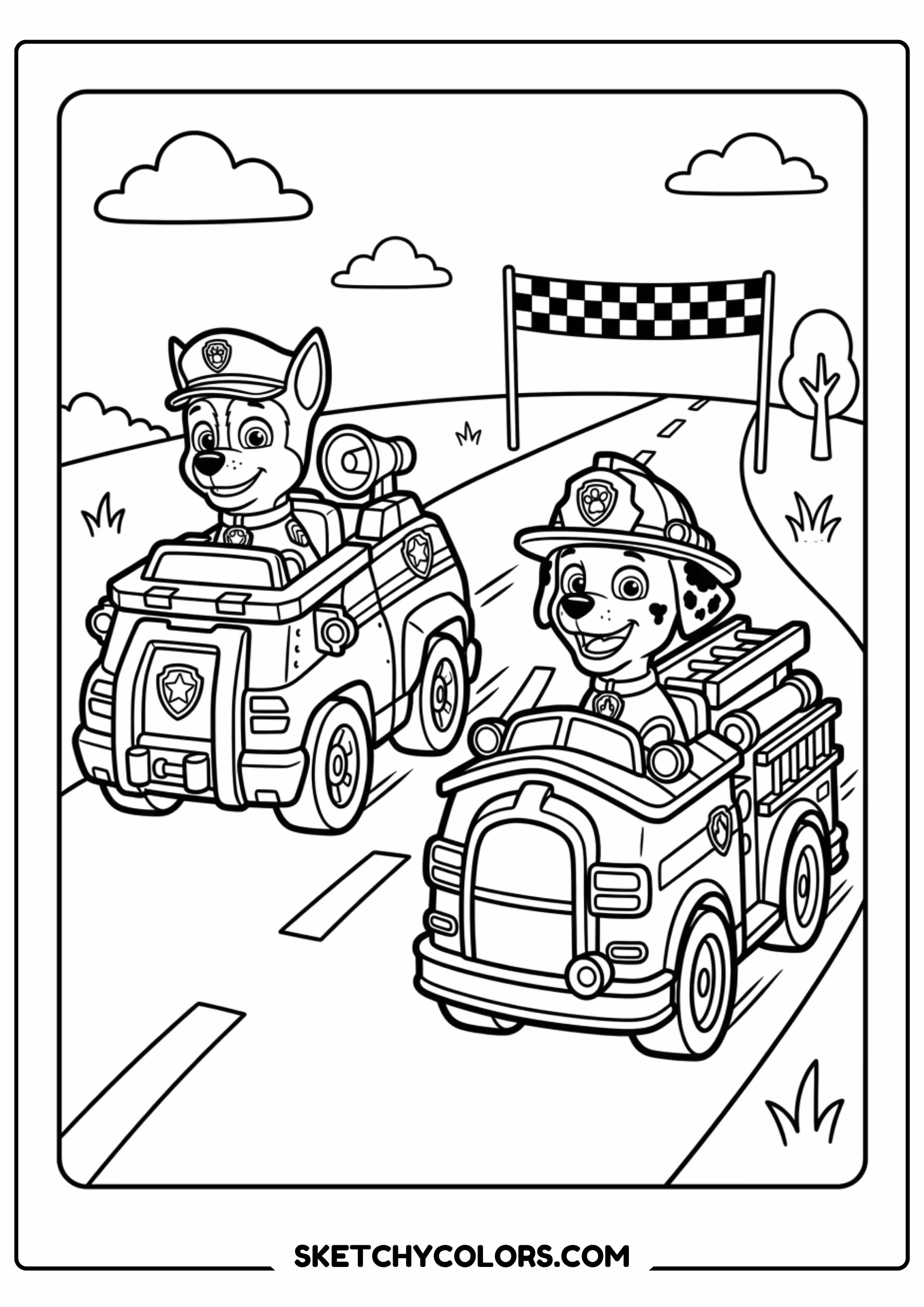 tracker vine swing coloring page free printable for kids