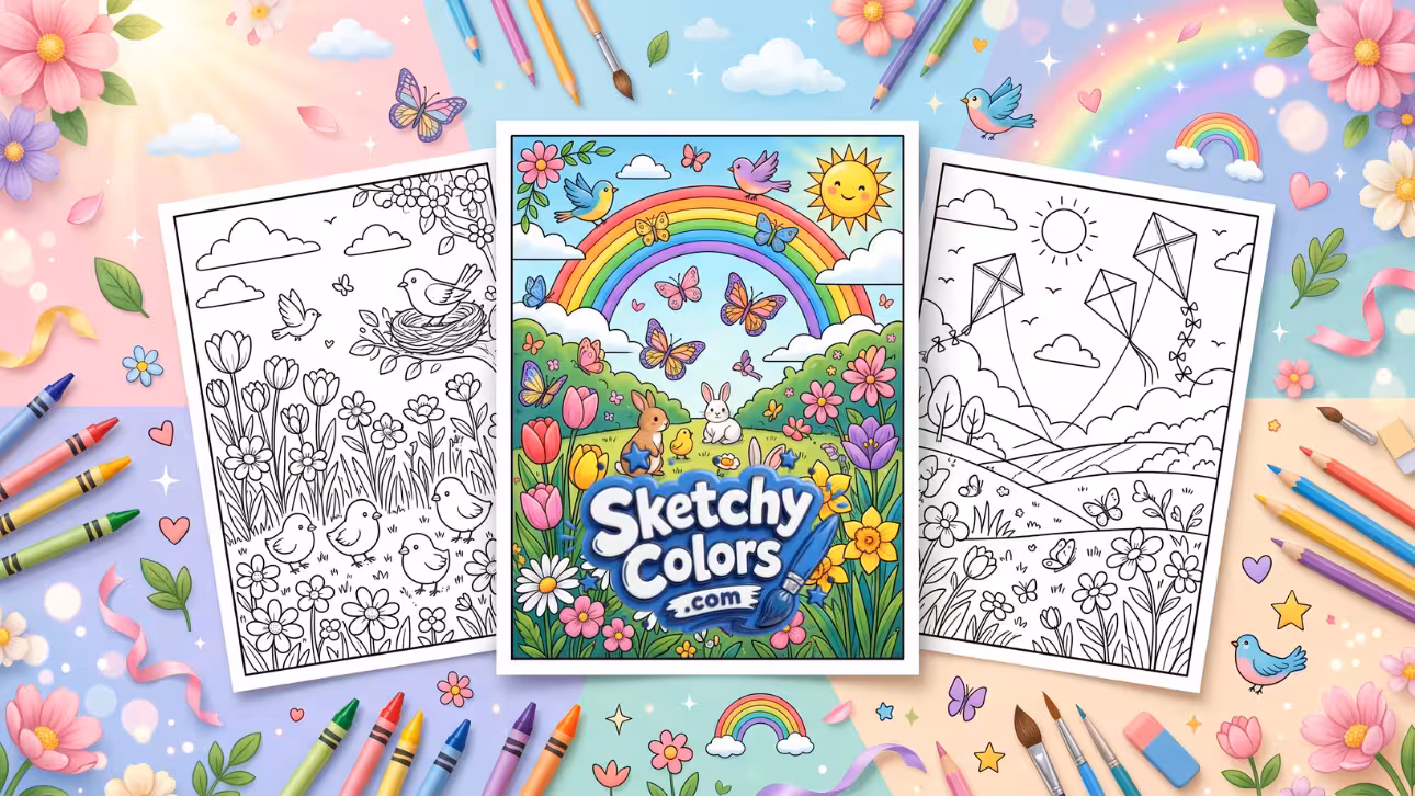 Spring Coloring Pages