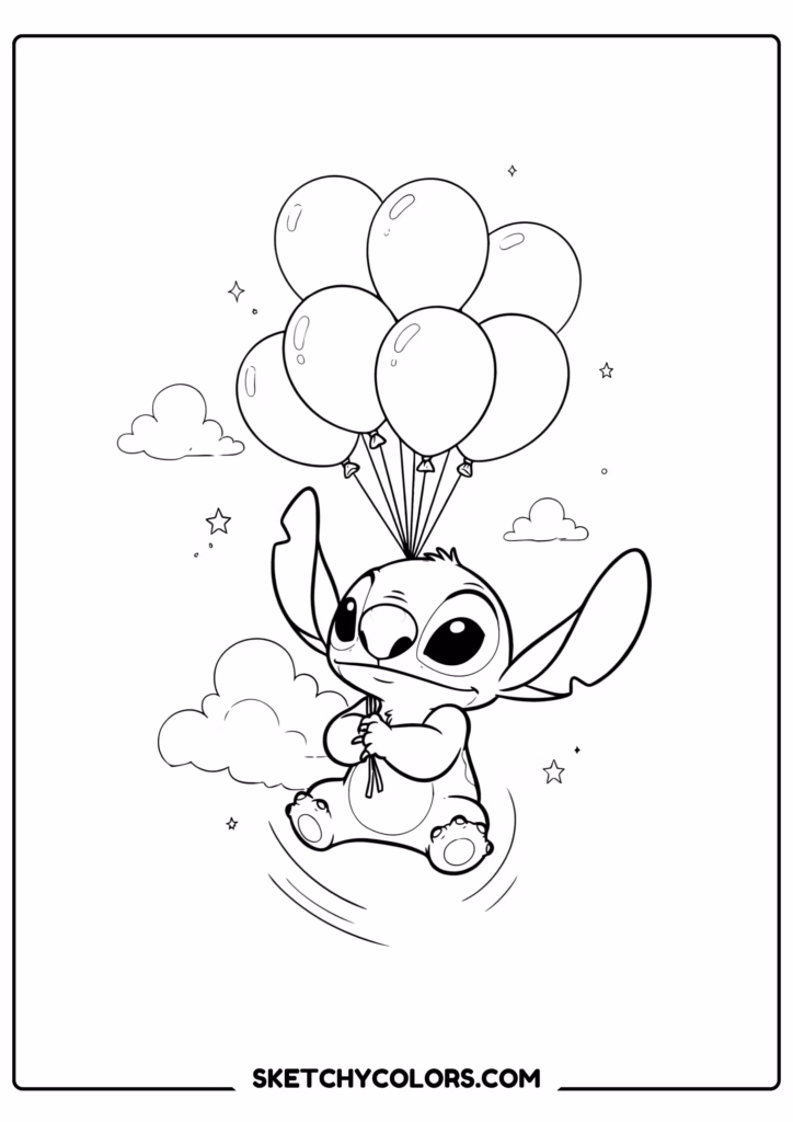 stitch balloon journey free printable for kids