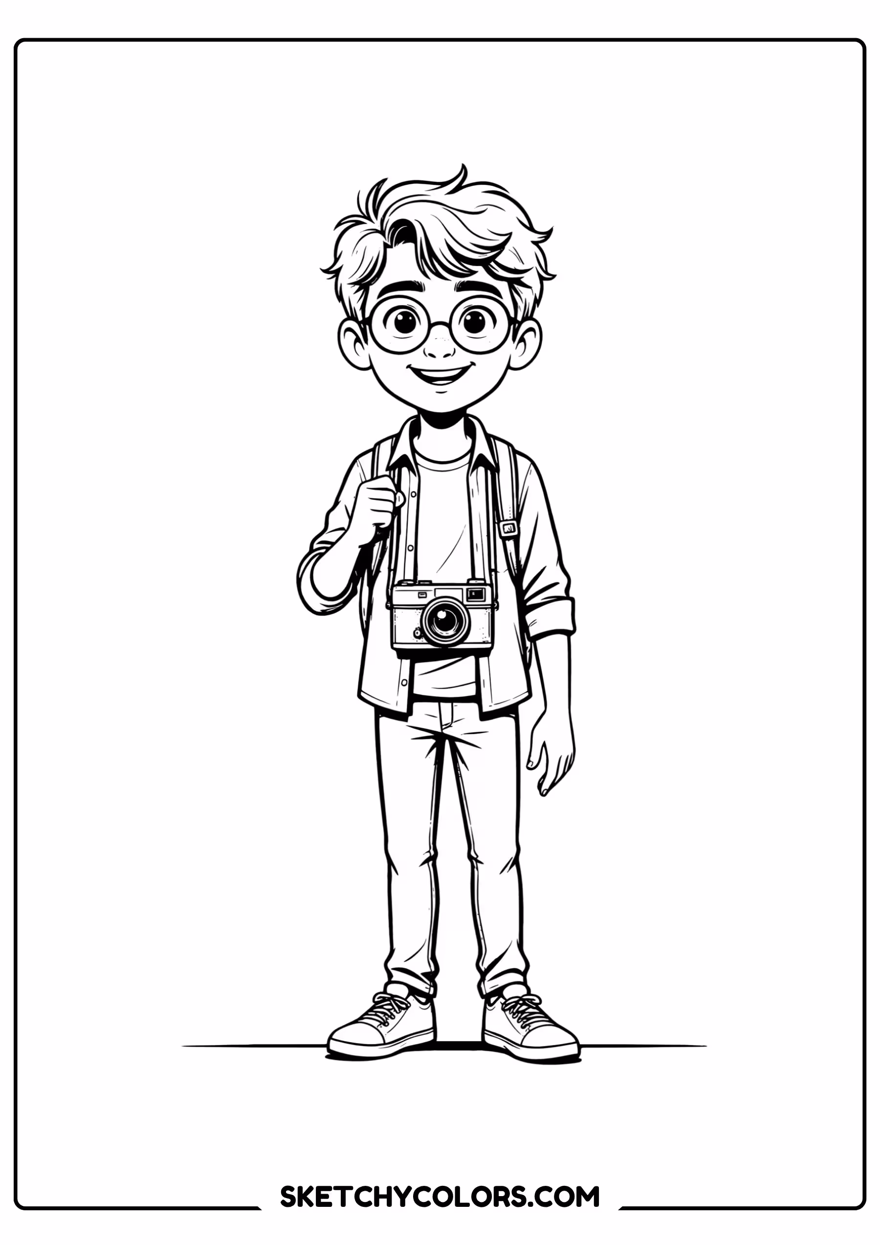 spiderman coloring pages - photographer peter free printable PDF for kids