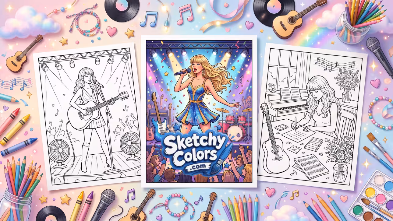 Taylor Swift Coloring Pages